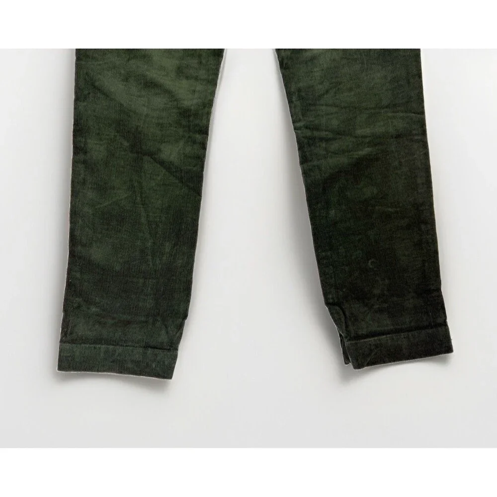 Polo Ralph Lauren Rugby Corduroy Pants Size 32 Mens Preppy Green Chino